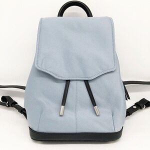 RAG & BONE Nylon & Leather Blue Mini Backpack 